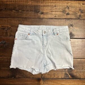 Cat & Jack Blue Jean Shorts with Frayed Hem